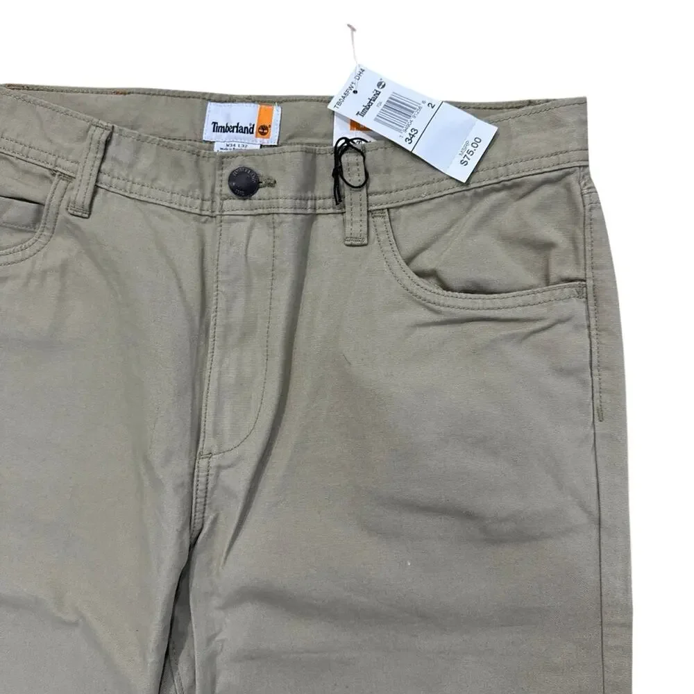 Timberland Vintage‎ Men's Relaxed Fit Straight Leg Cotton Chino Pants -W34 / L32